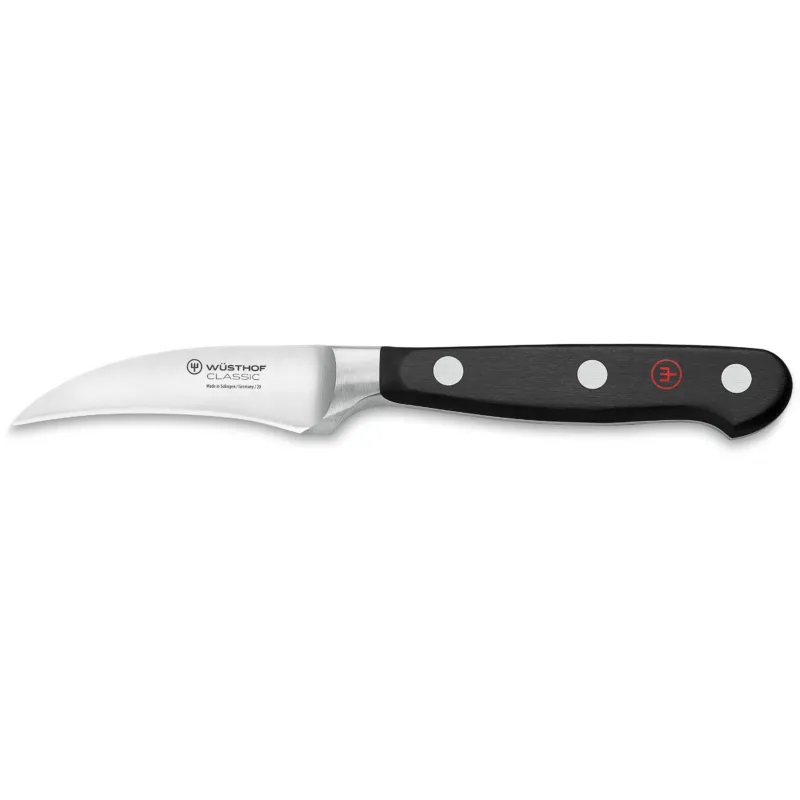 Wusthof | Classic Peeling Knife, Bird's Beak, 2.75", Black - ChefEquipment.com