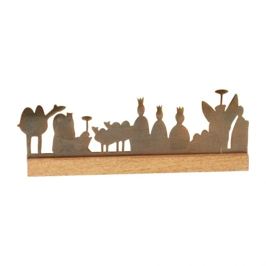 Golden Nativity Scene Set of 2 By Accent Decor | Decor | Modishstore - 1