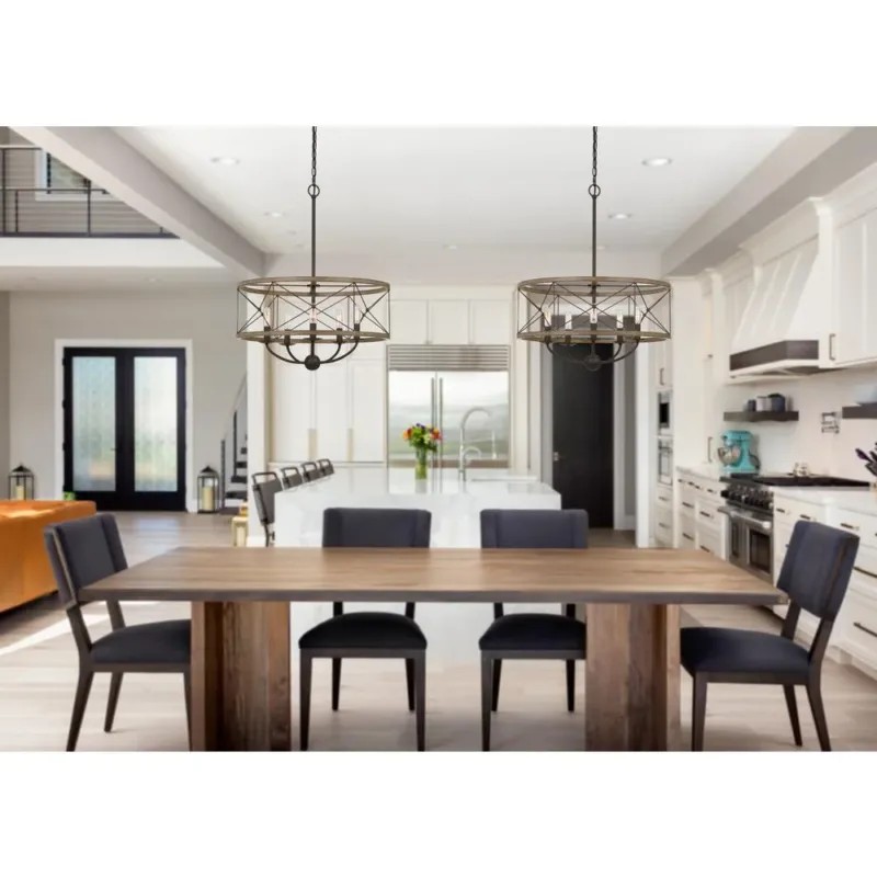 40W X 5 Modica Metal Pendant Fixture (Edison Bulbs Not Included) By Cal Lighting | Pendant Lamps | Moidshstore