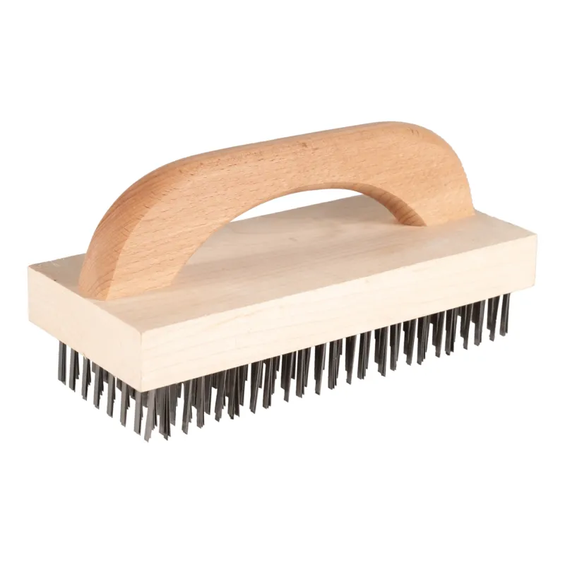 Felton Brushes Commercial Butcher Block Brush, 9", Steel Bristles