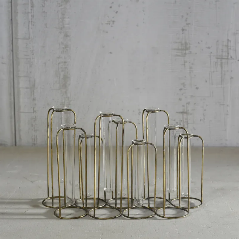 Archer Cluster Vase, Straight - 9 Tubes Set Of 4 By HomArt | Vases | Modishstore - 1