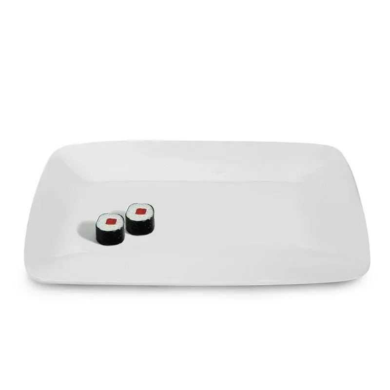 BIA Asian Collection Rectangular Plate, 9.5" x 6", White