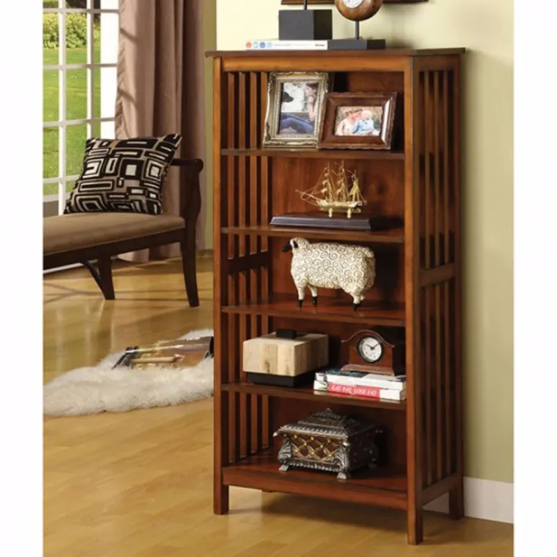 Valencia I Traditional Media Shelf, Antique Oak By Benzara | Wall Shelf | Modishstore