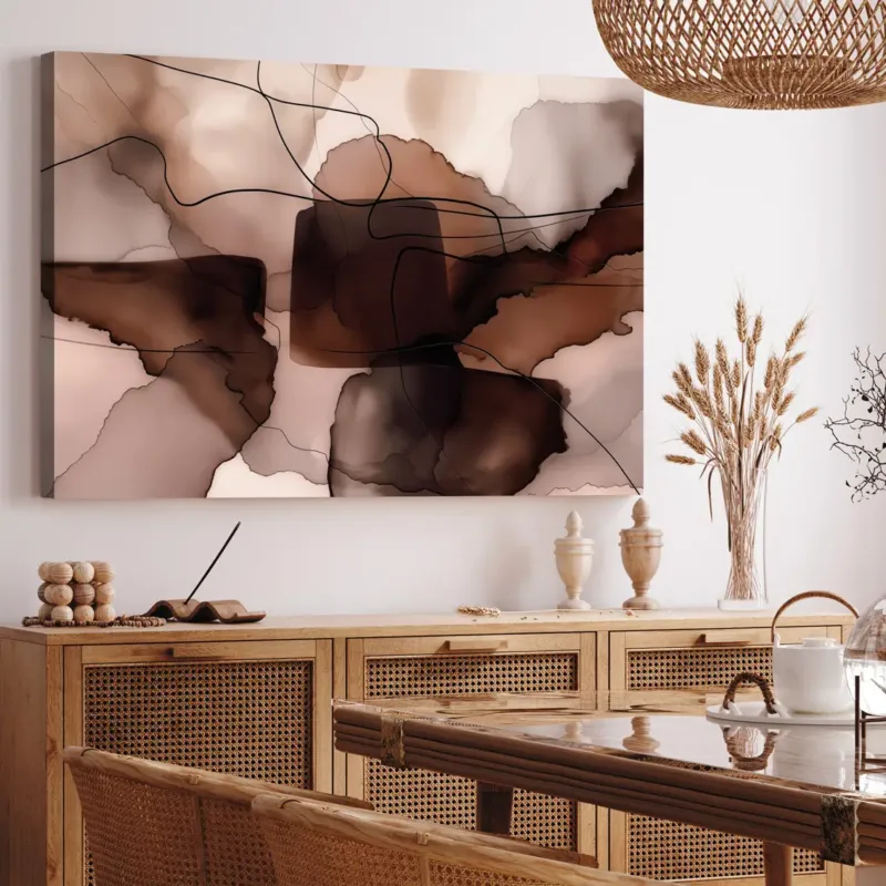 Canvastavla - Abstract in Brown