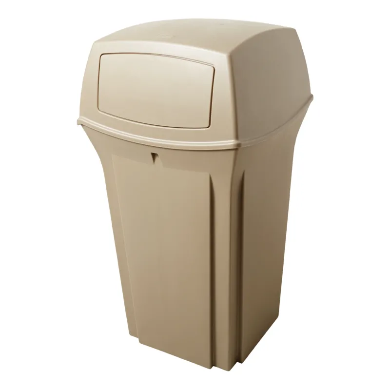 Rubbermaid Ranger Container, 35 Gal, Beige