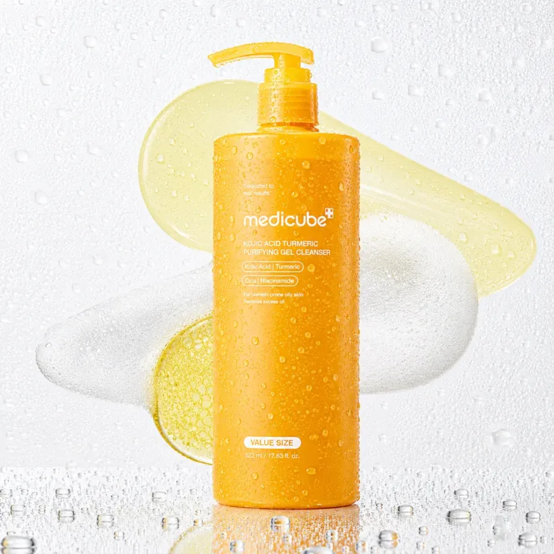 medicube - Kojic Acid Turmeric Purifying Gel Cleanser 500ml