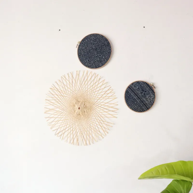 Lan Na - Hill Tribe Wall Decor Set Of 3 By Thaihome | Wall Decor | Modishstore