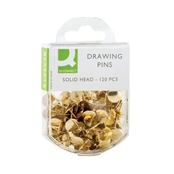 Q-Connect Drawing Pin Solid Head 10x120 (Pack of 1200) KF02018Q