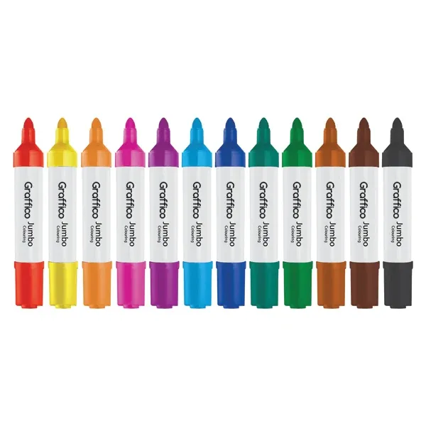 Graffico Jumbo Marker Assorted (Pack of 96) 6190/96