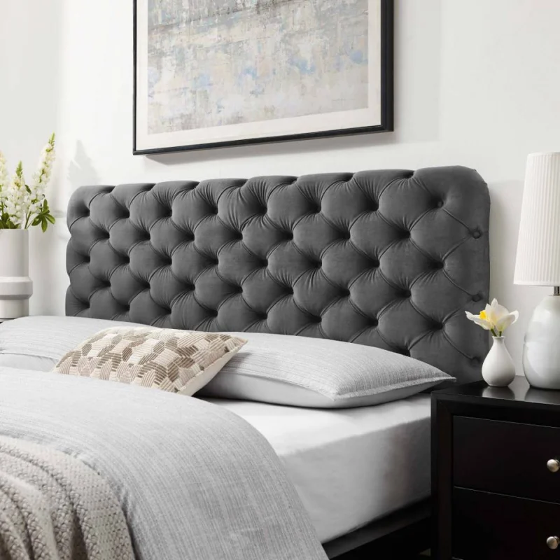 Modway Lizzy Tufted Full/Queen Performance Velvet Headboard - MOD-6031 | Headboards | Modishstore - 1