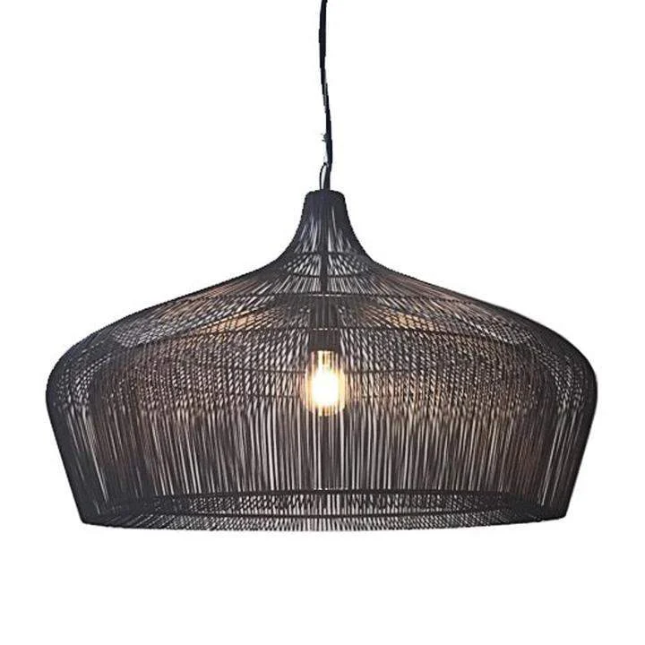 Oggetti Moire Suspension, Factory Black Small | Pendant Lamps | Modishstore
