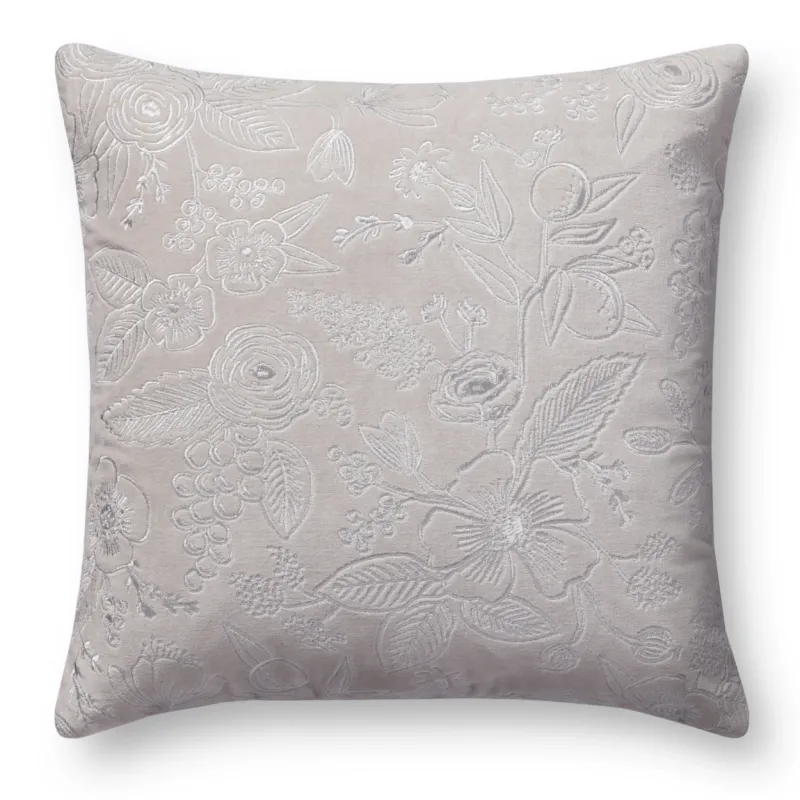 Colette Pillow | Rifle Paper Co. X Loloi | Grey