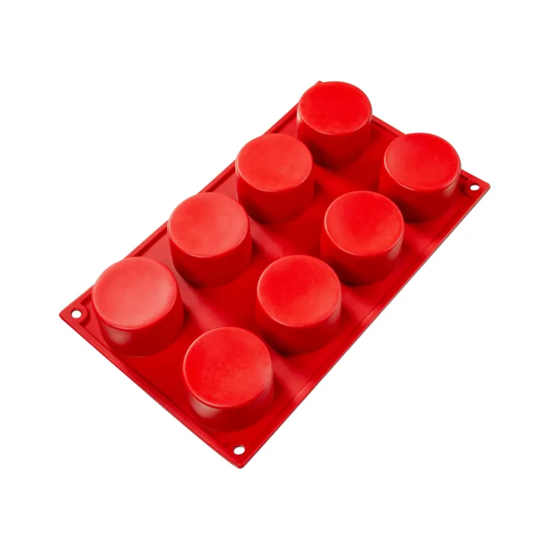 Fat Daddio's Silicone Mold, Cylinder, 8 x 3 oz Capacity Molds, FINAL SALE