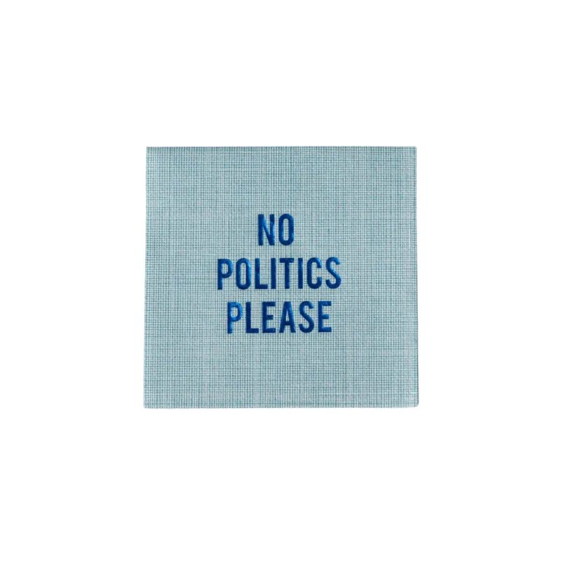 "No Politics Please" Disposable Napkin Set (Set of 16)