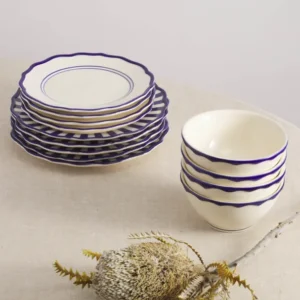 12 Piece Mixed Dinnerware Set with Cereal Bowl - RJJ-